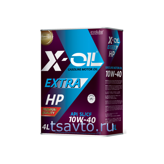Моторное масло X-OiL EXTRA HP 10W-40: 1, 4, 20 л