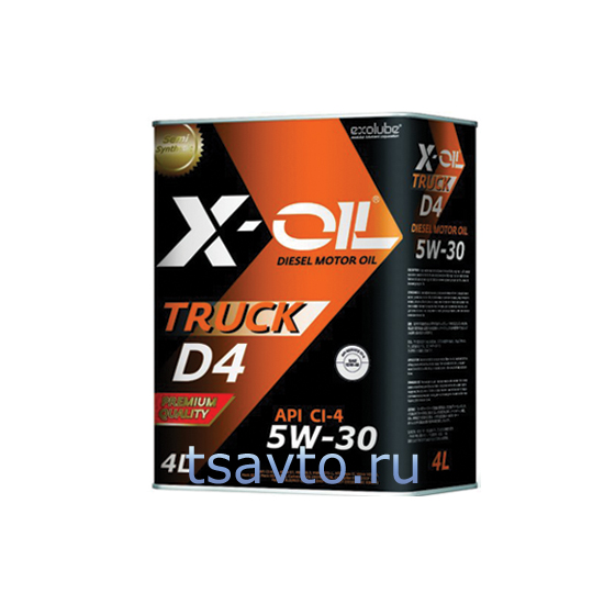 Моторное масло X-OiL TRUCK D4 5W-30: 1, 4, 6, 20 л