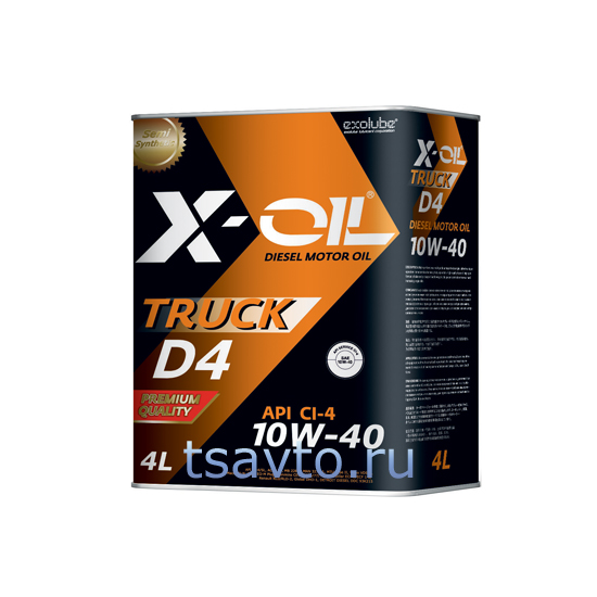 Моторное масло X-OiL TRUCK D4 10W-40: 1, 4, 6, 20 л